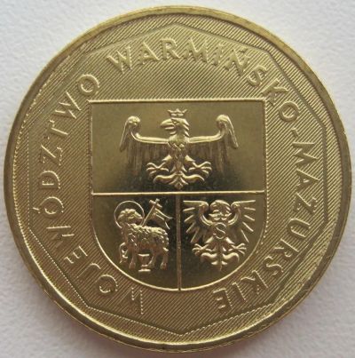 Лот: 6449448. Фото: 1. 2 злотых 2005. Варминско-Мазурское... Европа