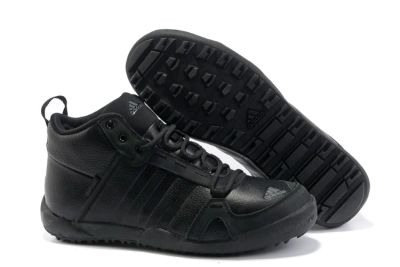 Лот: 6630149. Фото: 1. Adidas зимние черные кожа 41. Ботинки, полуботинки