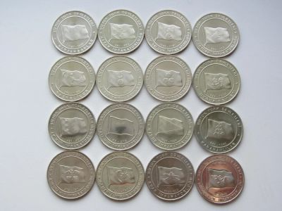 Лот: 6970016. Фото: 1. Турция 1 куруш 2015 набор из 16... Наборы монет