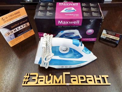 Лот: 15594621. Фото: 1. Утюг maxwell mw-3055 b. Утюги, парогенераторы, отпариватели