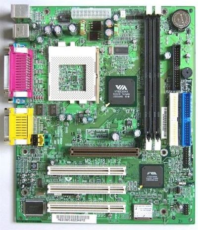 Лот: 1449847. Фото: 1. Материнская плата Socket 370 MSI... Материнские платы