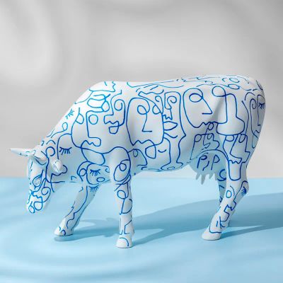 Лот: 25209850. Фото: 1. Коллекционная корова CowParade... Фигурки, статуэтки