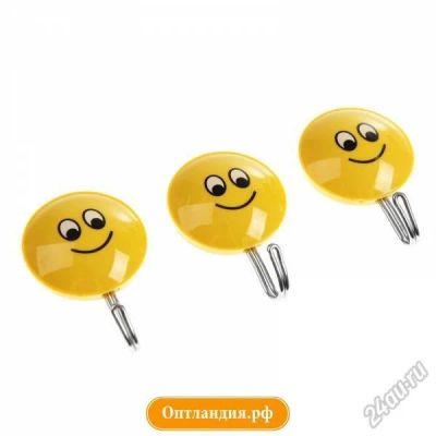 Лот: 5843847. Фото: 1. Набор крючков на липучке 3 шт... Крючки, вешалки