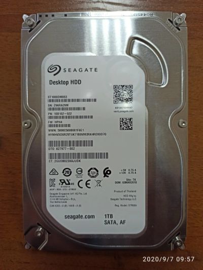 Лот: 16479986. Фото: 1. Жесткий диск Seagate 1TB ST1000DM003... Жёсткие диски (HDD)