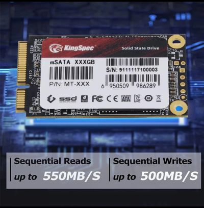 Лот: 19469279. Фото: 1. mSATA SSD KingSpec 256GB. SSD-накопители