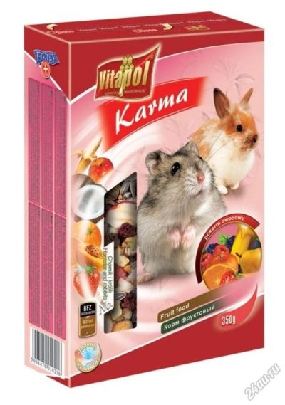 Лот: 5840404. Фото: 1. Корм Vitapol Karma для хомяков... Корма