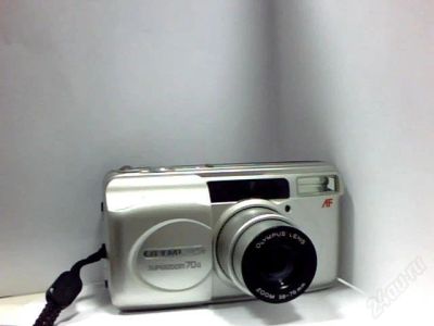 Лот: 2234068. Фото: 1. фотокамера olympus superzoom 70gG. Плёночные компактные
