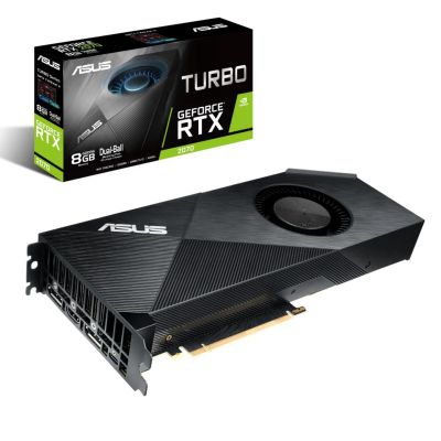 Лот: 12419986. Фото: 1. Видеокарта Asus PCI-E TURBO-RTX2070-8G... Видеокарты