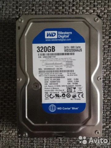 Лот: 11510082. Фото: 1. HDD western digital 320g. Жёсткие диски (HDD)
