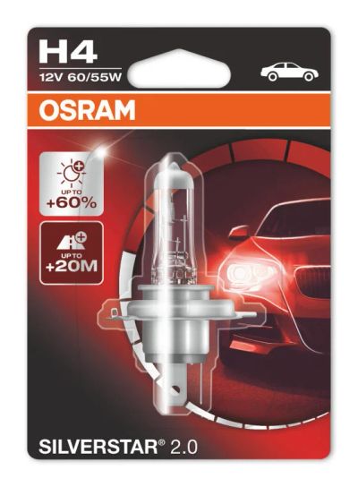 Лот: 12956160. Фото: 1. Osram H4 Silverstar 2.0 64193SV2-01B. Компьютерные и письменные столы