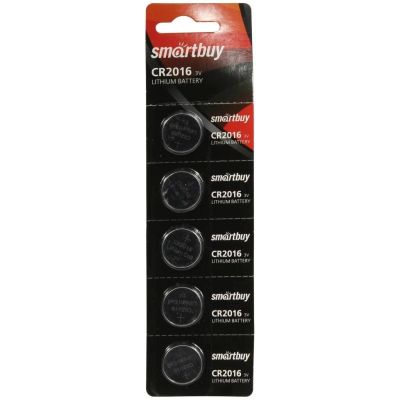 Лот: 24082819. Фото: 1. Батарейка Smartbuy, CR2016, Lithium... Батарейки, аккумуляторы, элементы питания