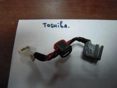 Лот: 6205596. Фото: 1. Гнездо питания для ноутбука Toshiba... Шлейфы, кабели, переходники
