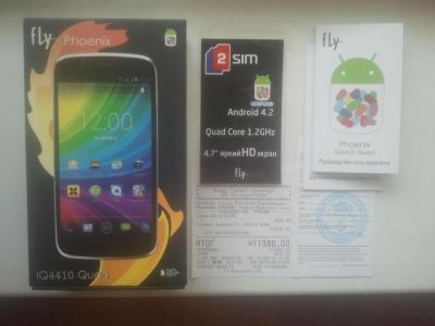 Лот: 4571080. Фото: 1. Fly IQ4410. Смартфоны
