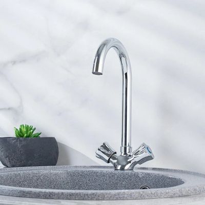 Лот: 24094573. Фото: 1. Смеситель для кухни, РМС, с кран-буксой... Смесители