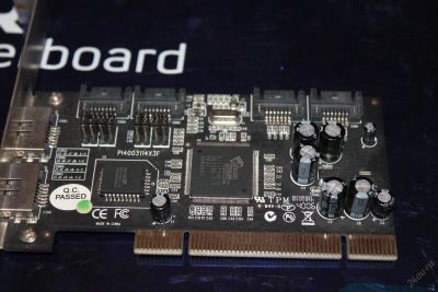 Лот: 5646970. Фото: 1. PCI-SATA raid контроллер 4 port... Платы расширения, контроллеры, доп. порты