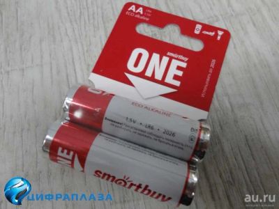 Лот: 14992650. Фото: 1. Батарейка AA Smartbuy LR6 / 2SB... Батарейки, аккумуляторы, элементы питания