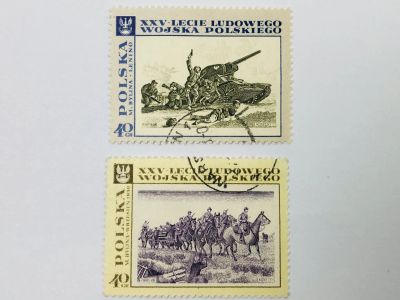 Лот: 23593515. Фото: 1. Картины, 25-летие Польской Народной... Марки