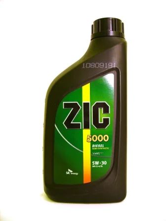 Лот: 4759371. Фото: 1. ZIC 5000 5w30 CI-4, 1л. п/с дизель. Масла, жидкости