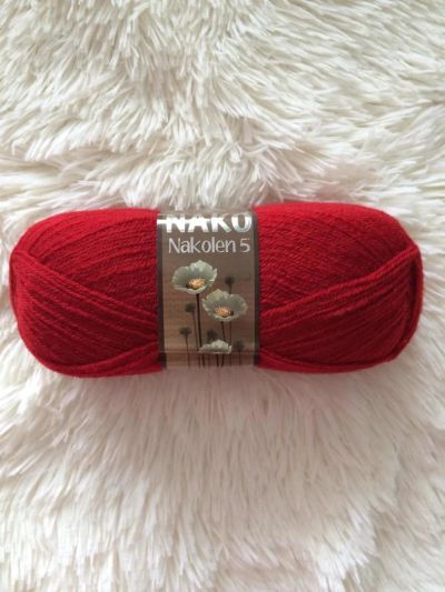 Лот: 9825485. Фото: 1. Пряжа Наколен 5 NAKO 49% шерсть... Ткани, нитки, пряжа