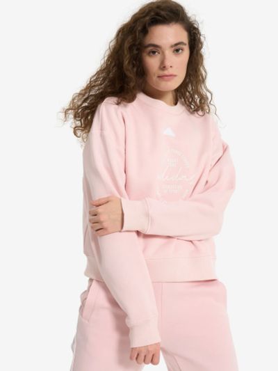 Лот: 24326854. Фото: 1. Свитшот женский adidas, Бежевый. Другое (спортивная одежда)