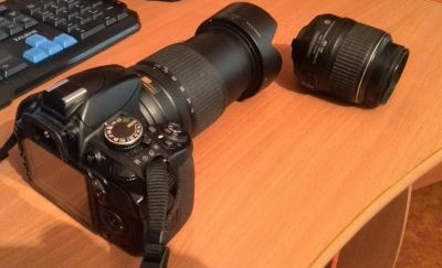 Лот: 7757603. Фото: 1. Nikon D3100 + 2 объектива(второй... Цифровые зеркальные
