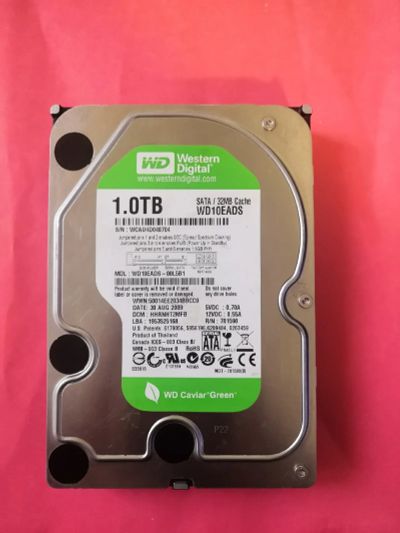 Лот: 18268539. Фото: 1. 1Tb WD Green нестабильные сектора. Жёсткие диски (HDD)