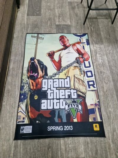 Лот: 25778107. Фото: 1. Ковер на пол Gta 5, 80х120см. Игровые приставки, консоли