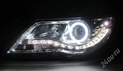 Лот: 1917182. Фото: 1. Фары VW Tiguan, LED + angel eyes... Оптика и освещение