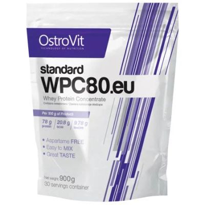 Лот: 7916234. Фото: 1. OstroVit WPC80.eu 900 g. Спортивное питание, витамины