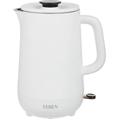 Лот: 24438006. Фото: 1. Электрический чайник LEBEN 291-113. Чайники, кофемашины, кулеры
