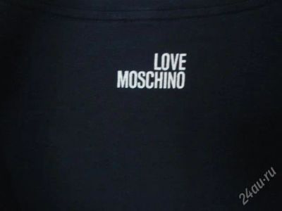 Лот: 2648774. Фото: 1. Черная футболка Moschino. Футболки, топы и майки