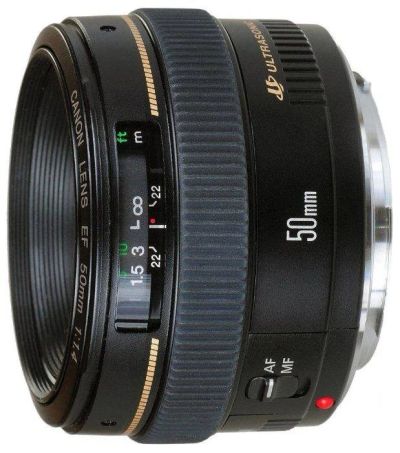 Лот: 10827113. Фото: 1. Canon EF 50mm f/1.4 USM объектив... Объективы