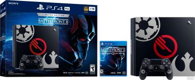 Лот: 13036568. Фото: 1. Sony Playstation 4 pro 1tb Battlefront... Игровые приставки, консоли
