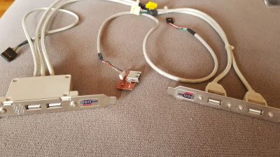 Лот: 17578203. Фото: 1. Планка расширения USB 2.0 на заднюю... Платы расширения, контроллеры, доп. порты