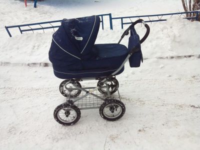 Лот: 7067011. Фото: 1. Коляска люлька Babyton 6628 синяя. Коляски