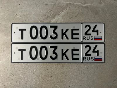 Лот: 24668515. Фото: 1. Продам гос.номер Т 003 КЕ 24. Госномера