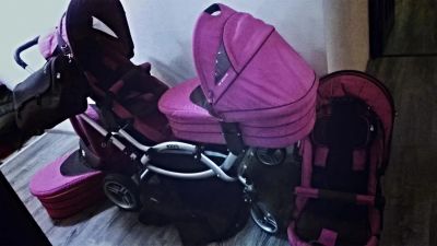 Лот: 8774267. Фото: 1. Коляска 2 в 1 для двойни и / или... Коляски