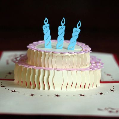 Лот: 4465526. Фото: 1. Оригинальная 3d открытка "Праздничный... Открытки, конверты