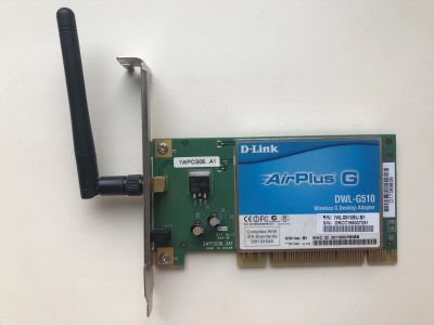 Лот: 25122476. Фото: 1. PCI WiFi D-Link AirPlus G DWL-510. WiFi, Bluetooth адаптеры