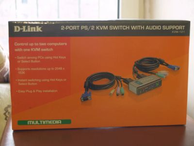 Лот: 3486970. Фото: 1. KVM переключатель D-Link KVM-121... ТВ-тюнеры и карты захвата