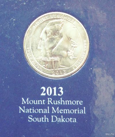Лот: 13784449. Фото: 1. 25 центов США 2013 парк №20 Mount... Америка