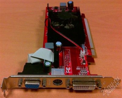 Лот: 962063. Фото: 1. PCI-E HD2400XT 256Mb DDR3 рабочая... Видеокарты