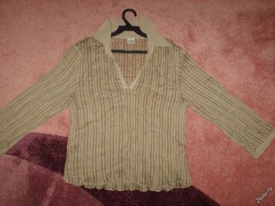 Лот: 7090914. Фото: 1. Классная блузка "Гофра", разм... Блузы, рубашки