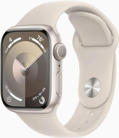 Лот: 23320428. Фото: 1. Apple Watch Series 9 41мм Starlight... Смарт-часы, фитнес-браслеты, аксессуары