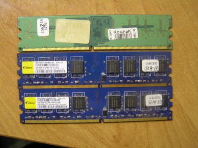 Лот: 6661054. Фото: 1. Оперативная память 1 GB, DDR2... Оперативная память