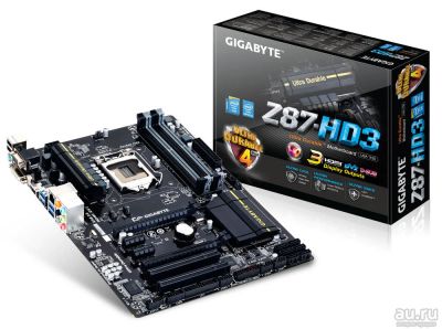 Лот: 13662605. Фото: 1. Gigabyte Z87-HD3 (rev. 1.0) DDR3... Материнские платы