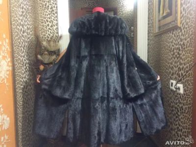 Лот: 4613997. Фото: 1. стильная норковая шуба с воротником... Верхняя одежда