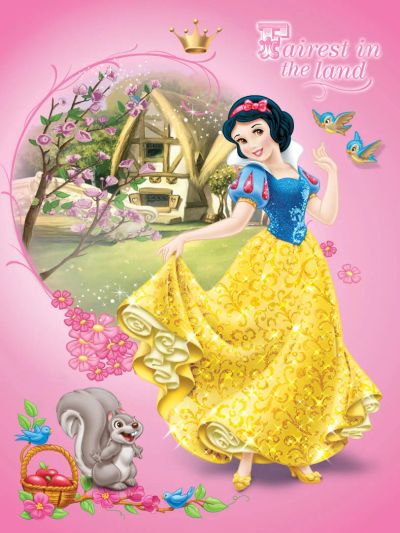 Лот: 4911416. Фото: 1. Плед флисовый Disney "Белоснежка... Пледы, покрывала