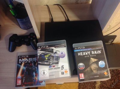 Лот: 4209790. Фото: 1. Playstation 3 PS3 Slim + Куча... Игровые приставки, консоли