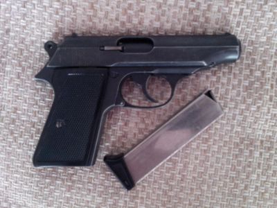 Лот: 5642270. Фото: 1. Газовый пистолет Walther PP, кал... Охотничье оружие
